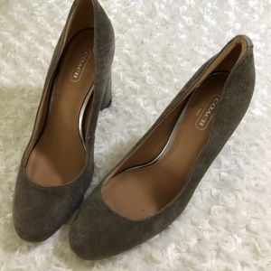 Coach Ophelia Lux Felt Pumps